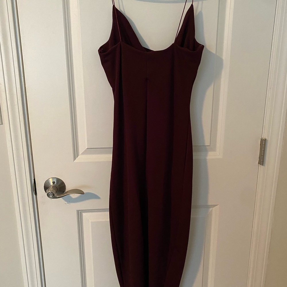 Fashion Nova Spaghetti strap Burgundy Dress